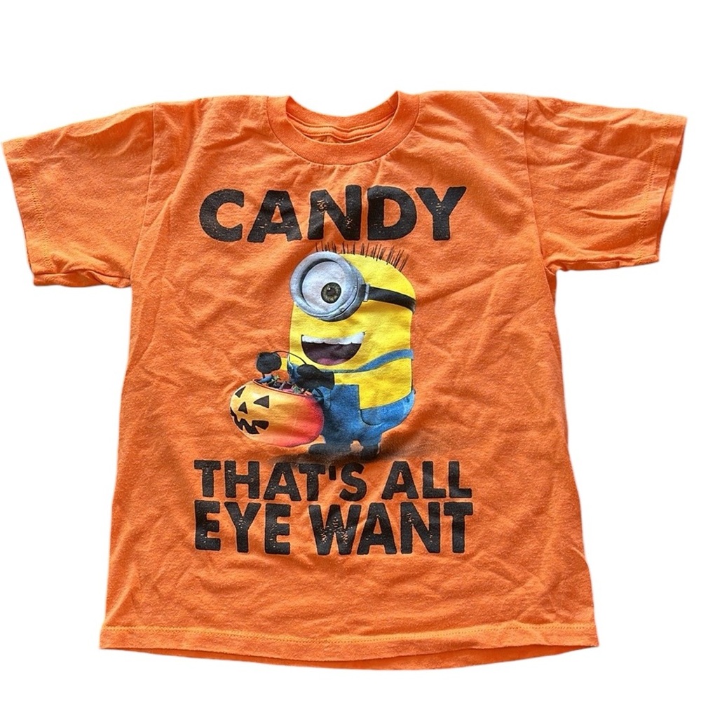 Kids Minions Halloween Tshirt sz S